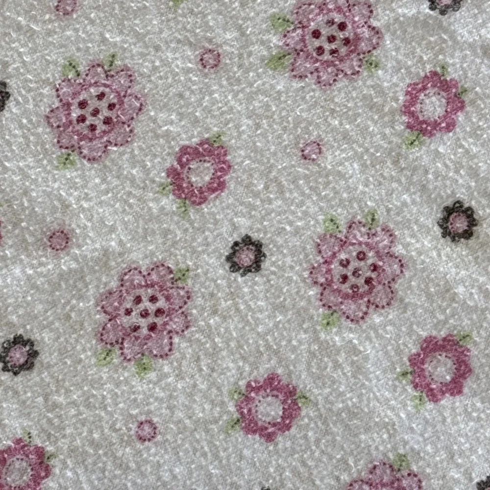Vintage Baby Receiving Blankets Nursery Decor Pink Flowers,Yellow Ducks Lot of 2